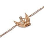 Rose Gold Kaplama Gümüş İsis Bileklik