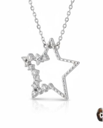 Tasarım Zirkon Taşlı Yıldız Kolye
